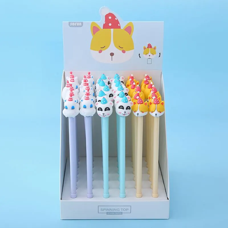 223361 SPINNING PARTY ANIMALS GEL PEN-14