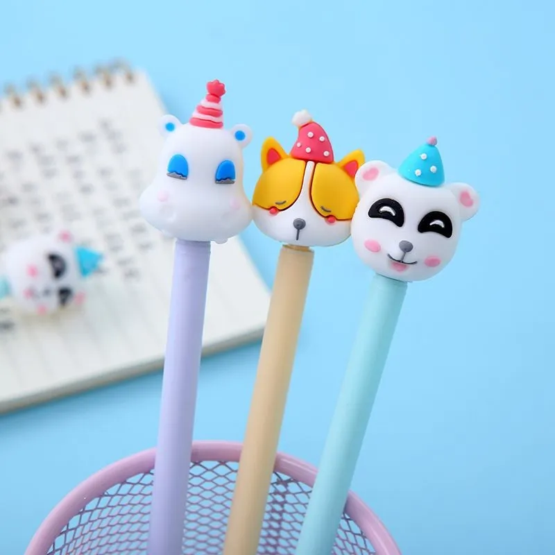223361 SPINNING PARTY ANIMALS GEL PEN-14