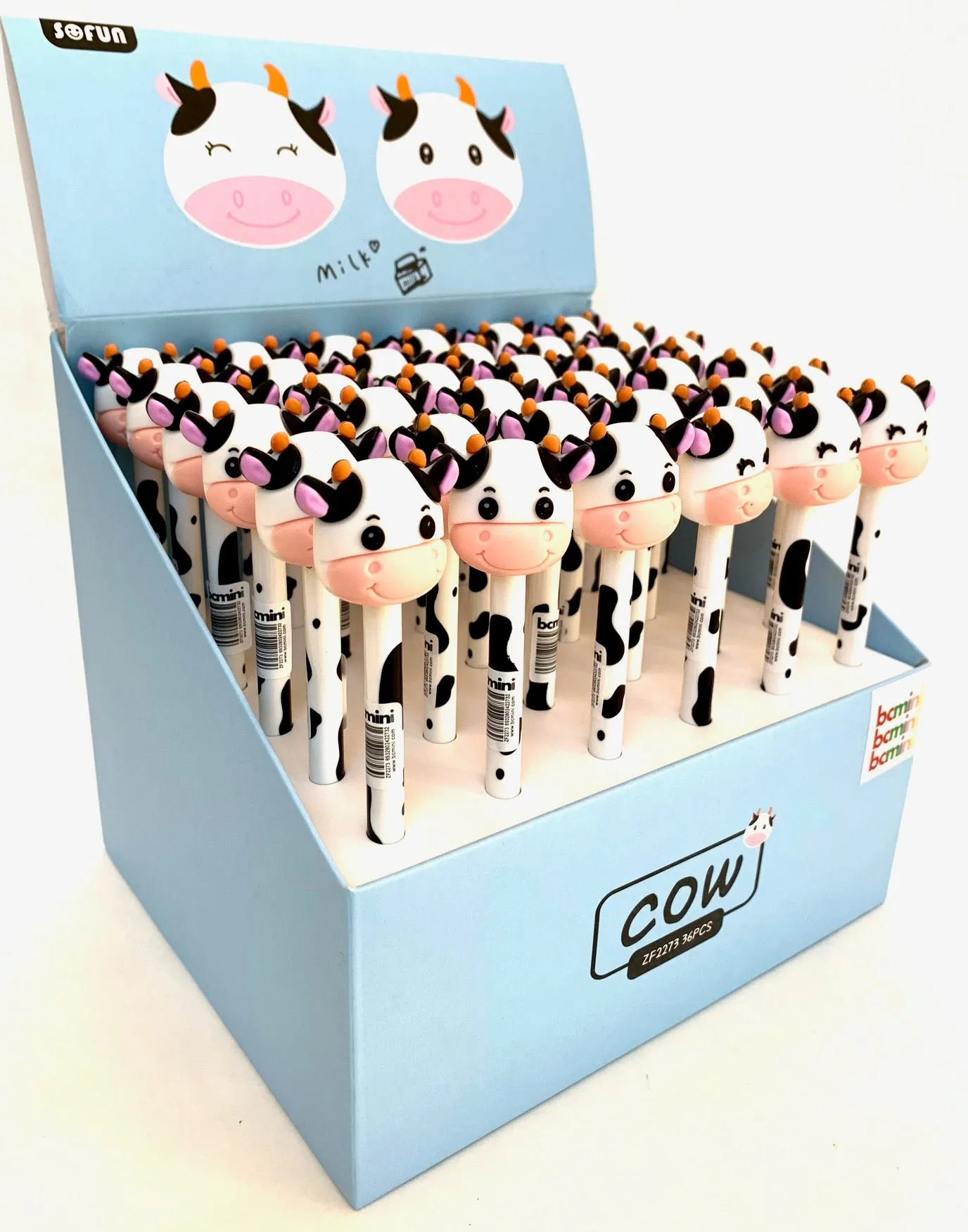 22396 COW RETRACTABLE GEL PEN-36