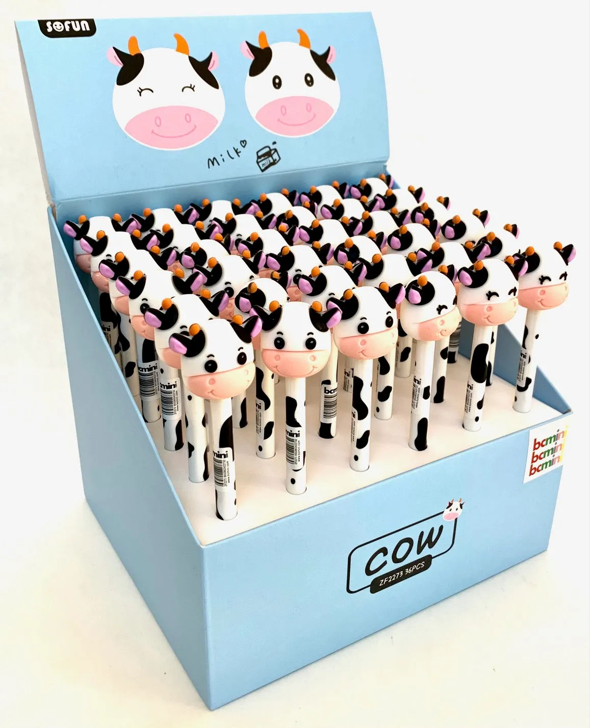 22396 COW RETRACTABLE GEL PEN-36