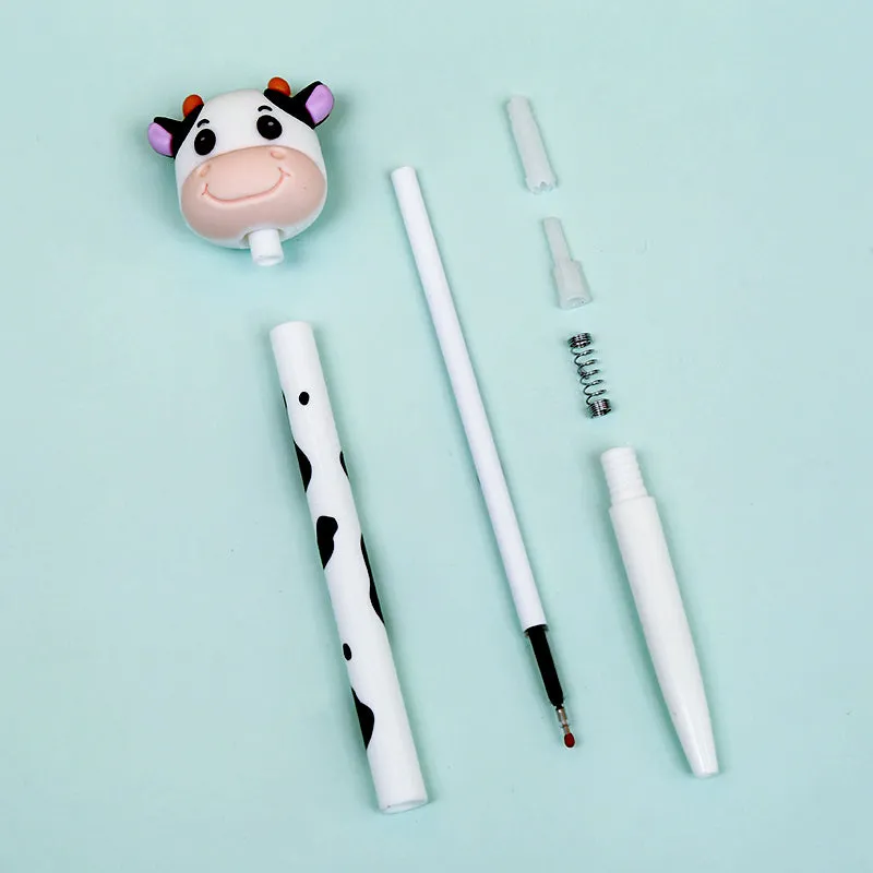 22396 COW RETRACTABLE GEL PEN-36