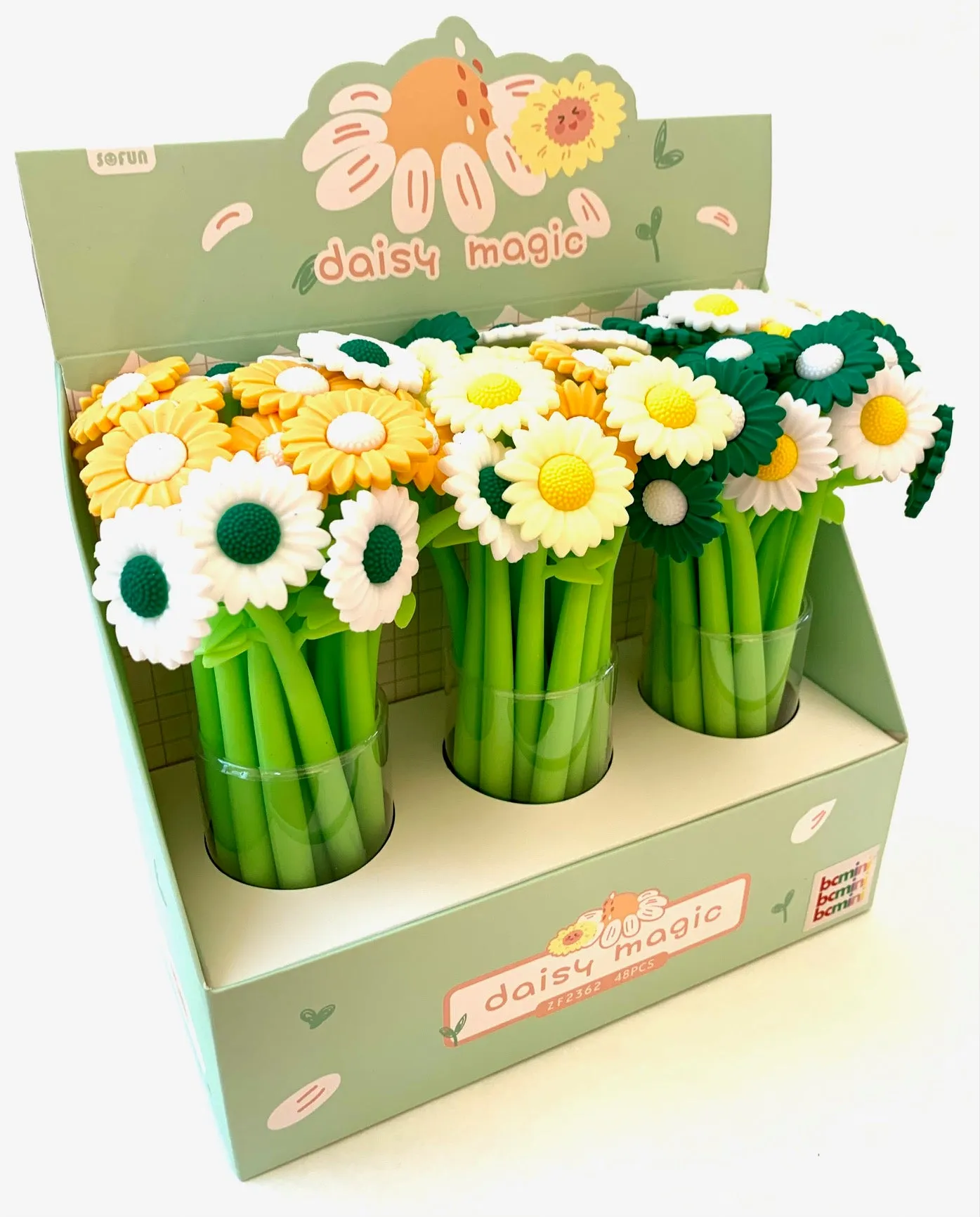 22433 DAISY MAGIC FLOWER WIGGLE GEL PEN-48