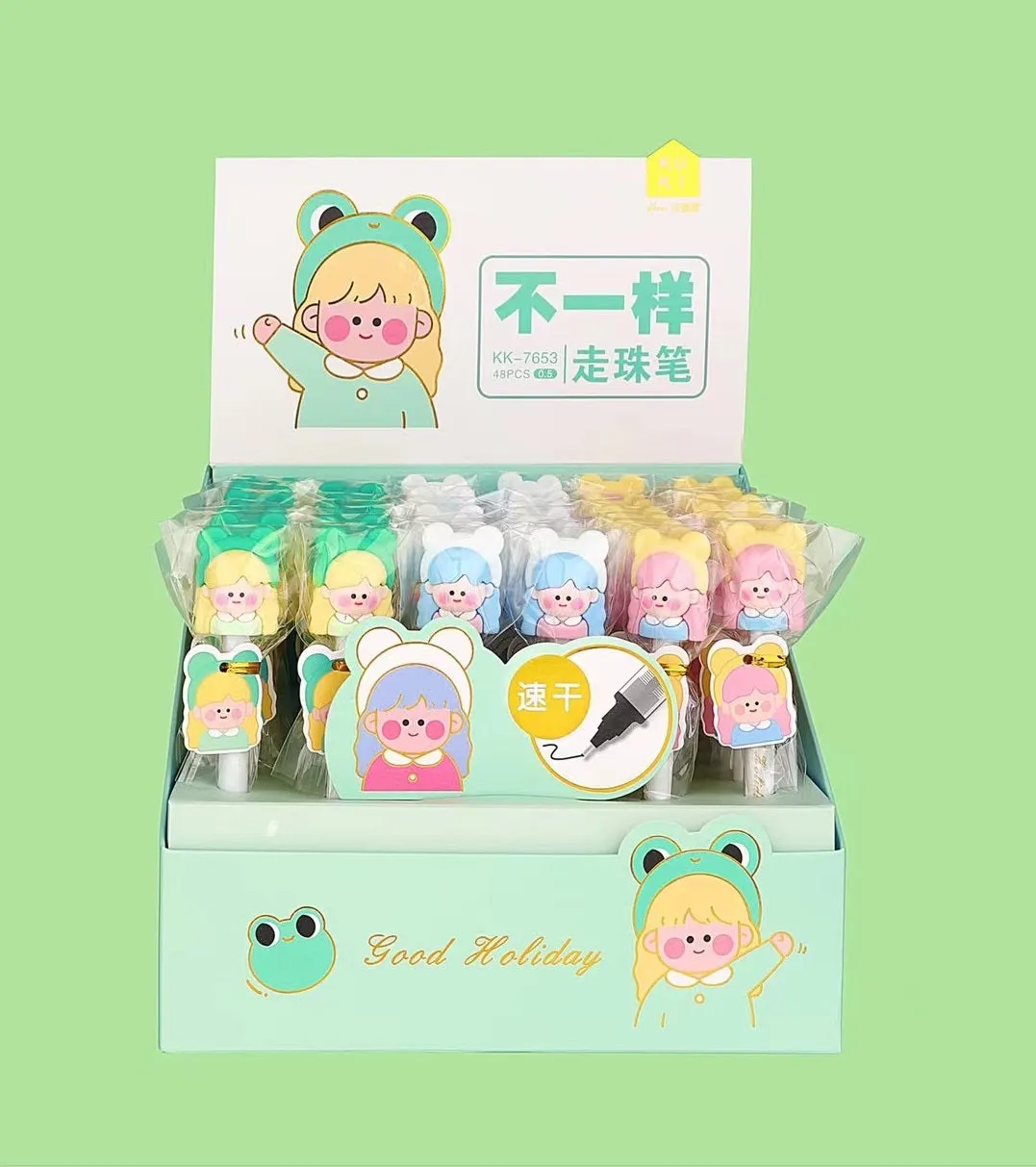 224412 GOOD HOLIDAY GIRL GEL PEN-44
