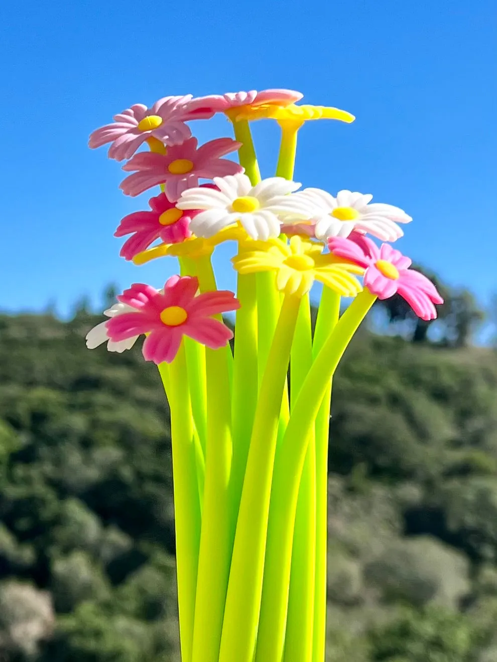 22461 COREOPSIS COSMOS FLOWER WIGGLE GEL PEN-48