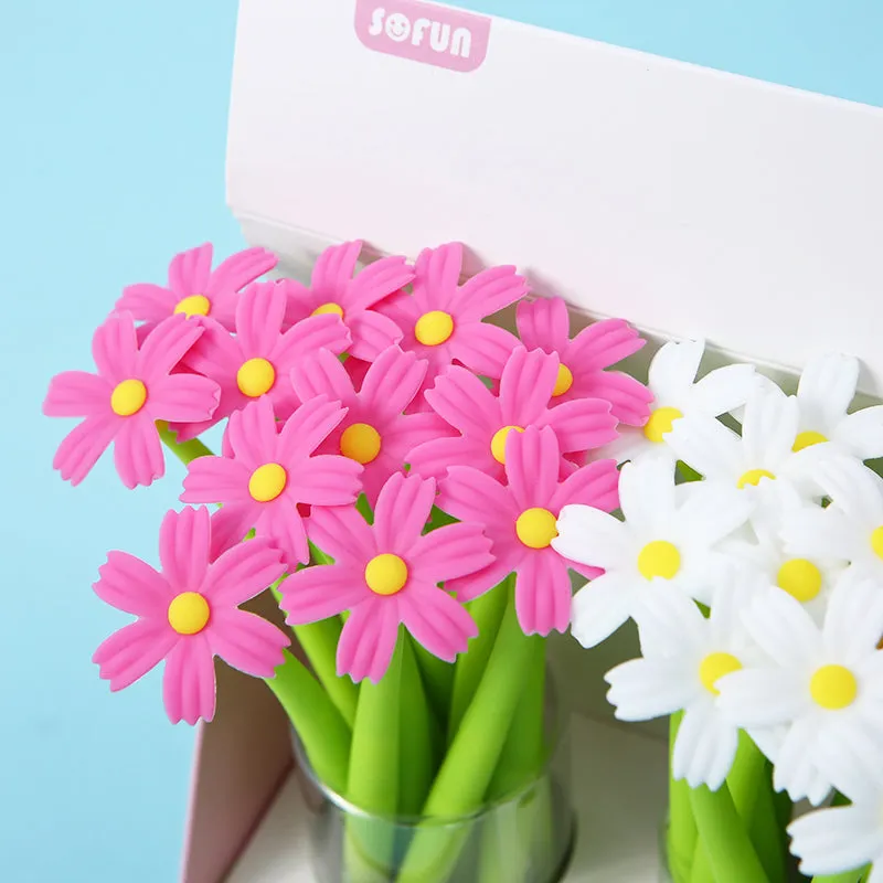 22461 COREOPSIS COSMOS FLOWER WIGGLE GEL PEN-48