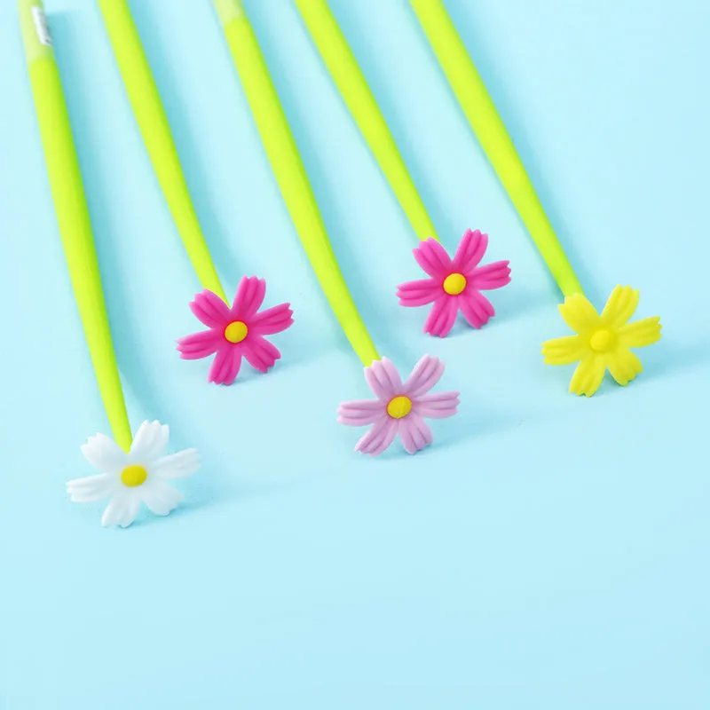 22461 COREOPSIS COSMOS FLOWER WIGGLE GEL PEN-48