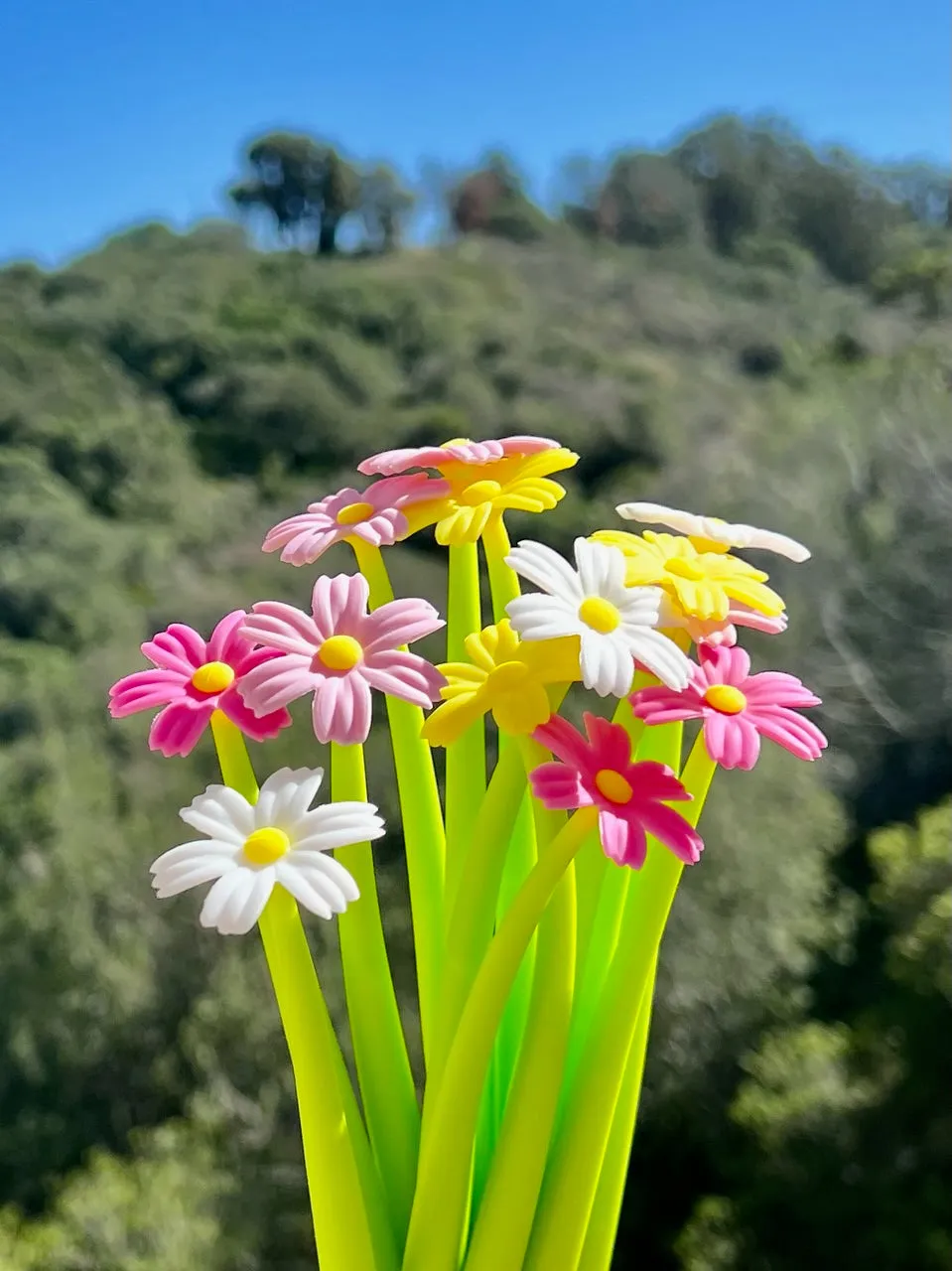 22461 COREOPSIS COSMOS FLOWER WIGGLE GEL PEN-48