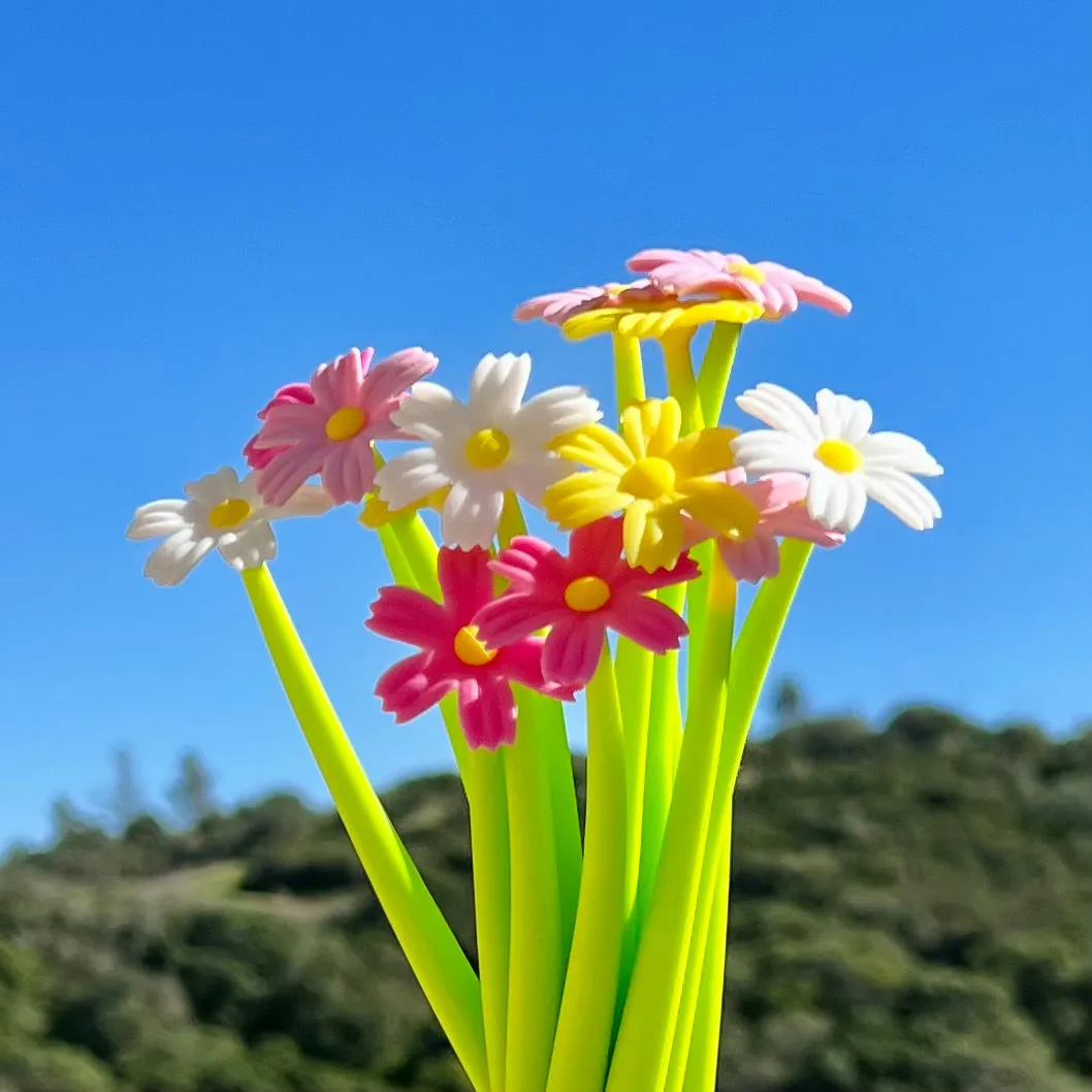 22461 COREOPSIS COSMOS FLOWER WIGGLE GEL PEN-48