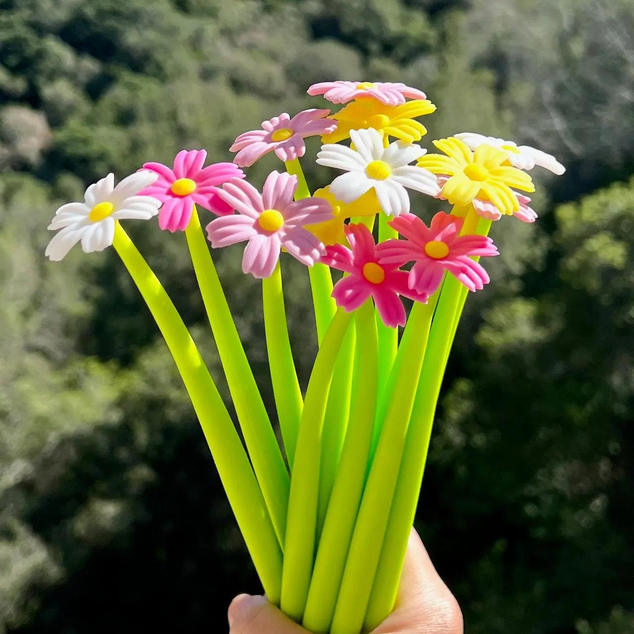22461 COREOPSIS COSMOS FLOWER WIGGLE GEL PEN-48