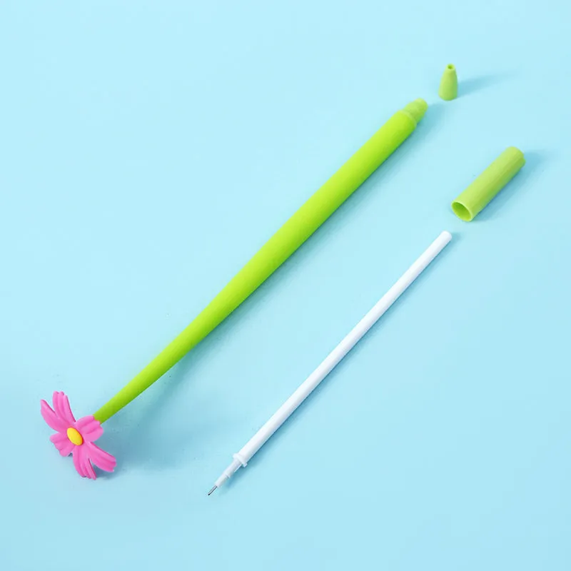 22461 COREOPSIS COSMOS FLOWER WIGGLE GEL PEN-48