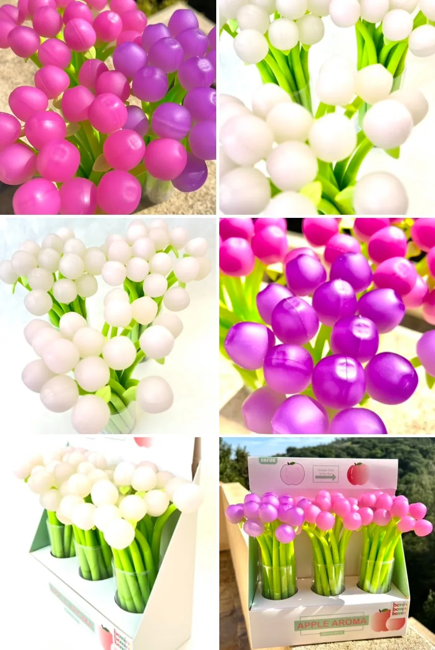 22466 APPLE CHANGING COLORS WIGGLE GEL PEN-48