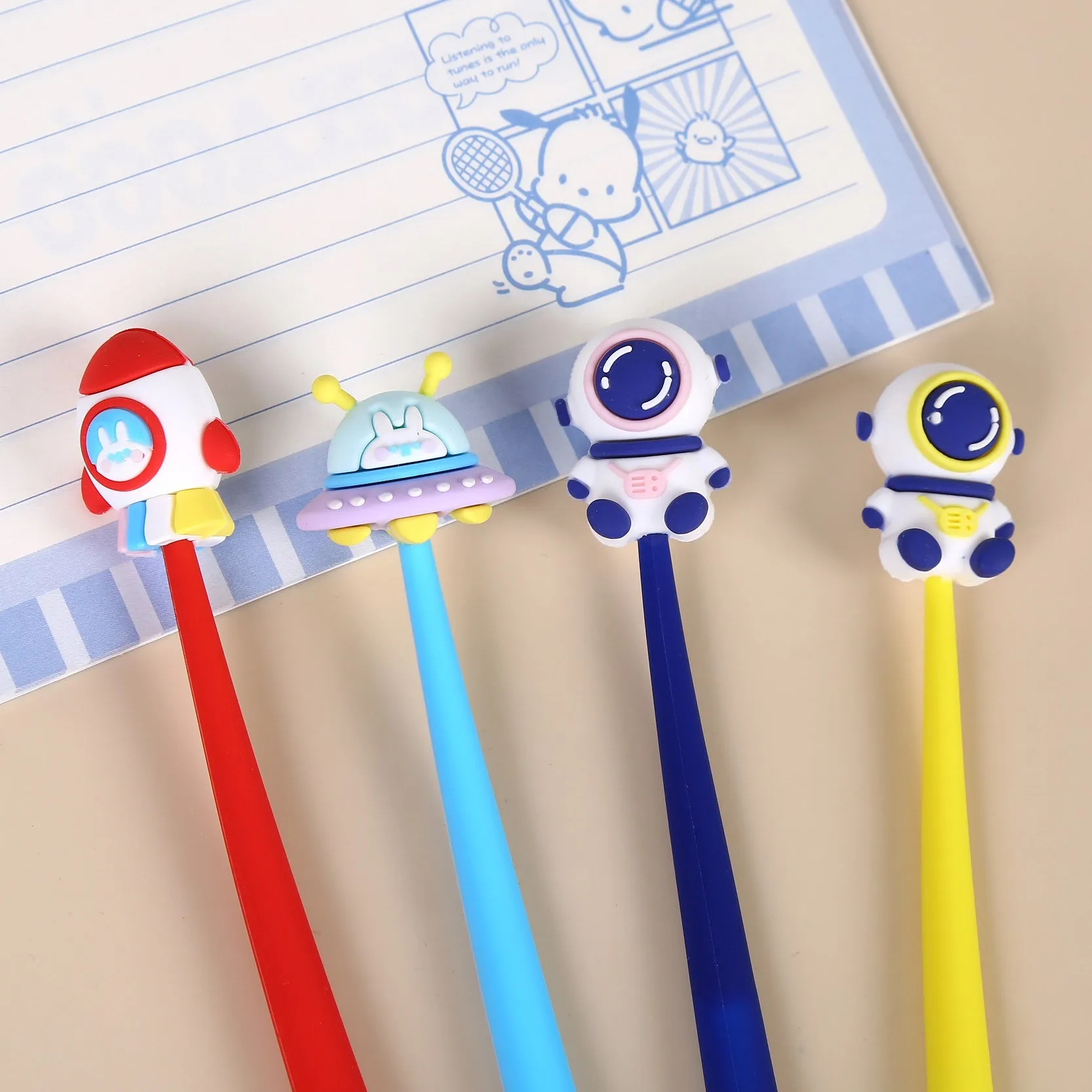 22569 UFO SPACE WIGGLE GEL PEN-48