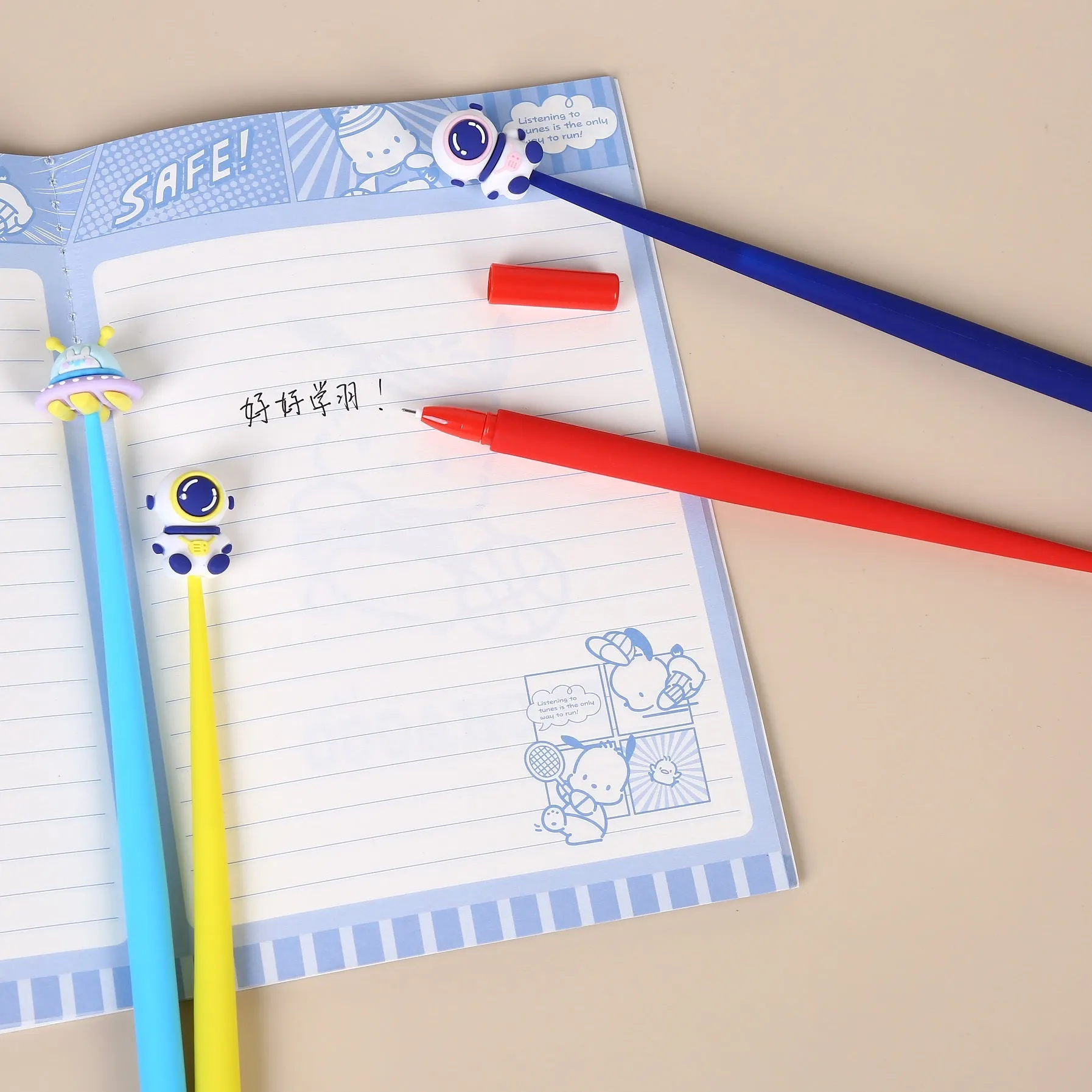 22569 UFO SPACE WIGGLE GEL PEN-48