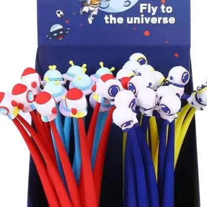 22569 UFO SPACE WIGGLE GEL PEN-48