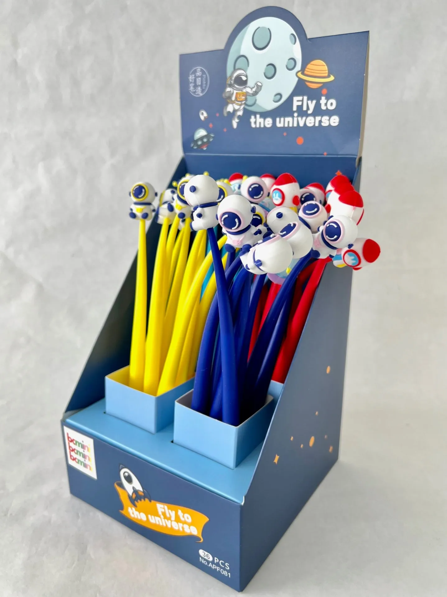 22569 UFO SPACE WIGGLE GEL PEN-48