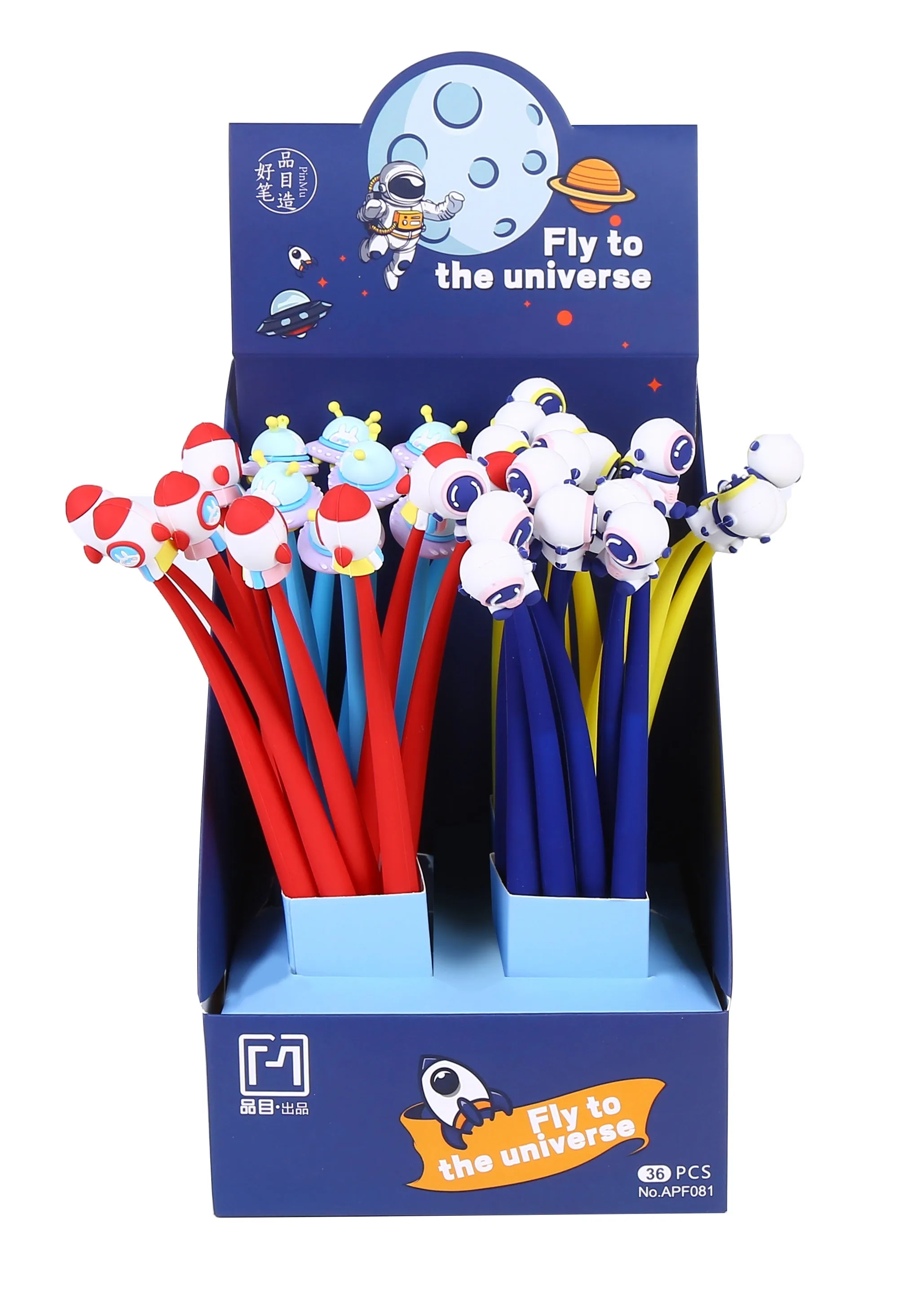 22569 UFO SPACE WIGGLE GEL PEN-48