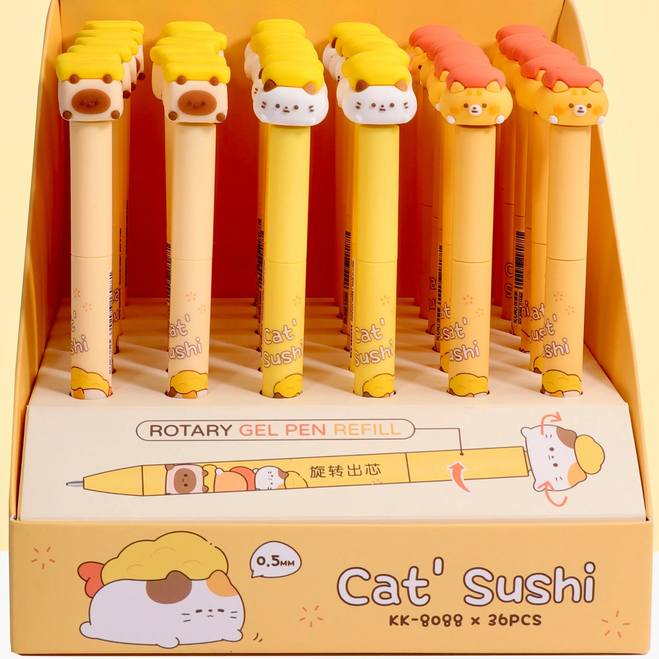 226332 SUSHI CAT SPINNING GEL PEN-16