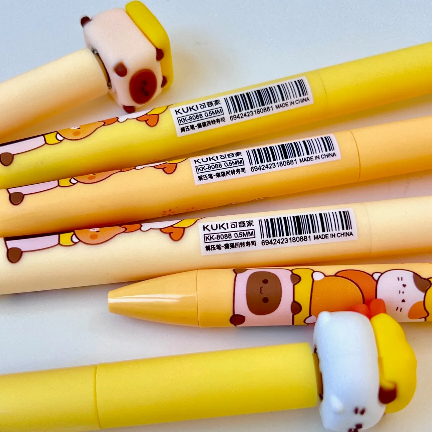 226332 SUSHI CAT SPINNING GEL PEN-16