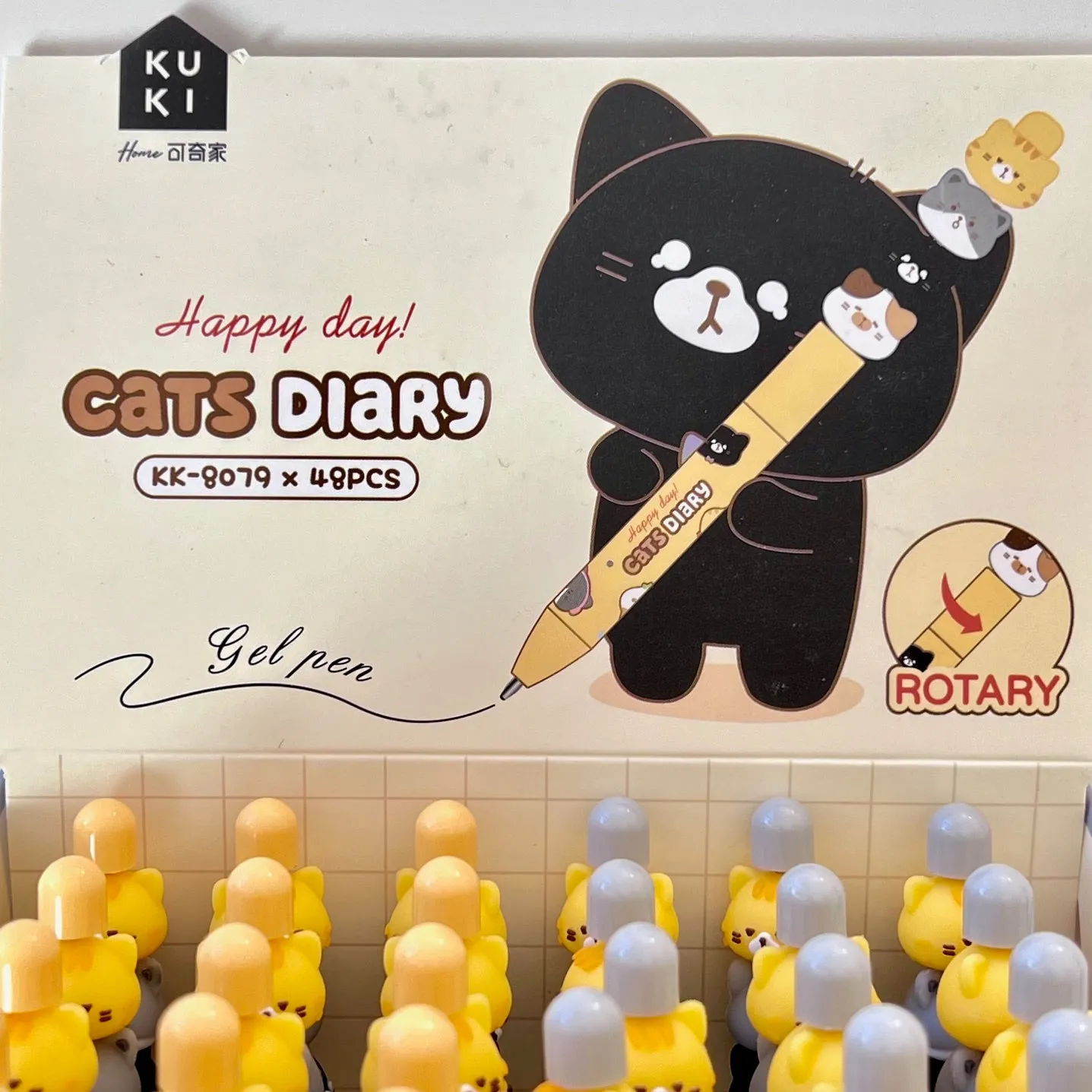 22641 CAT SPIN GEL PEN-48