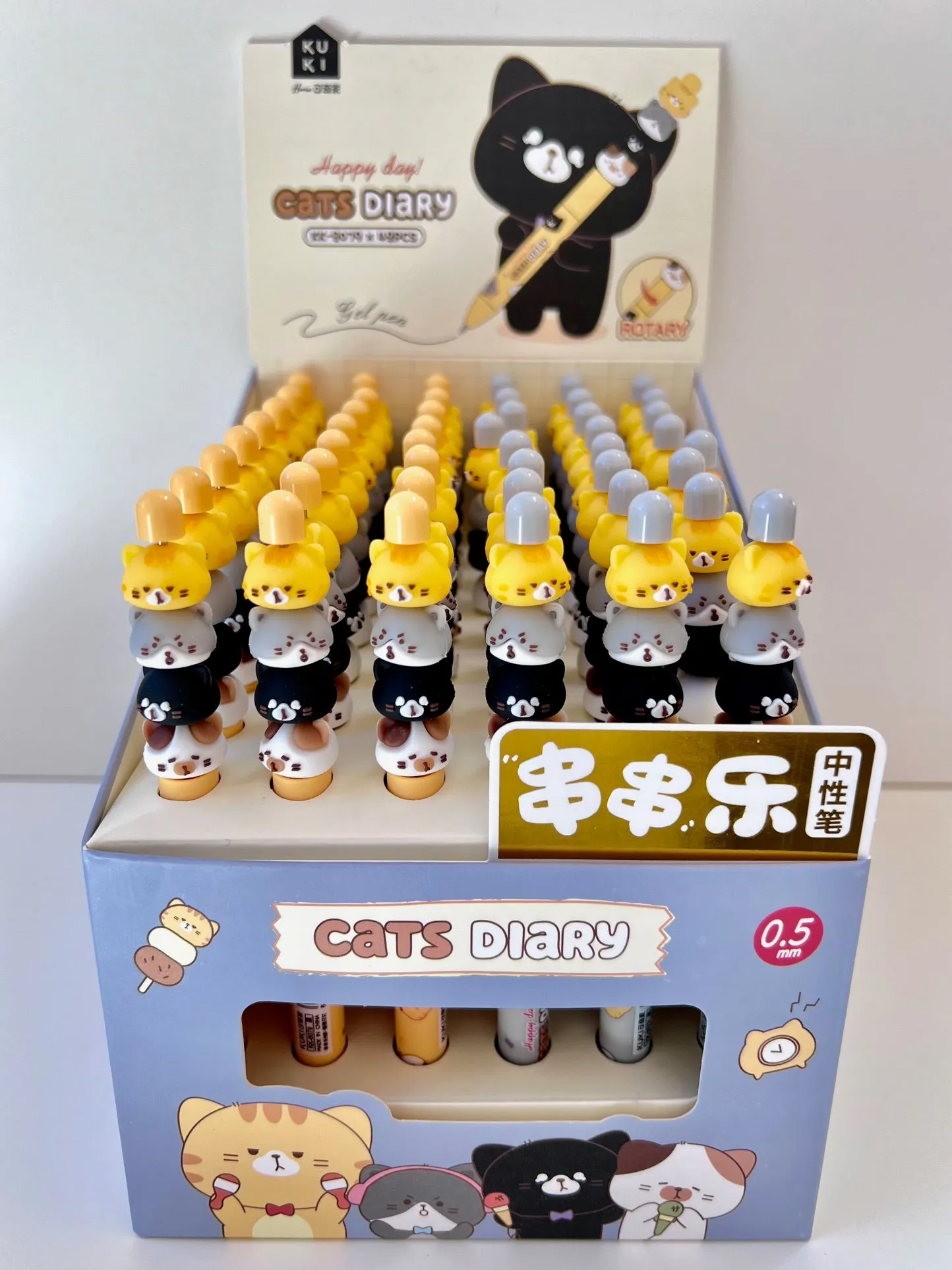 22641 CAT SPIN GEL PEN-48