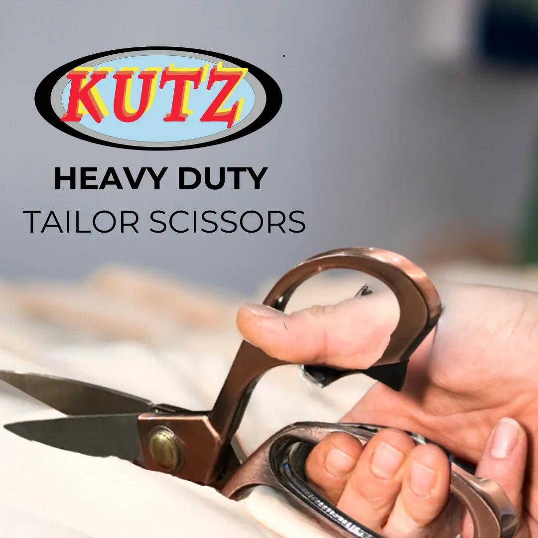 8-Inch Heavy Duty Tailor Scissors with Stainless Steel Blades and Comfort Grip Zinc Alloy Handle