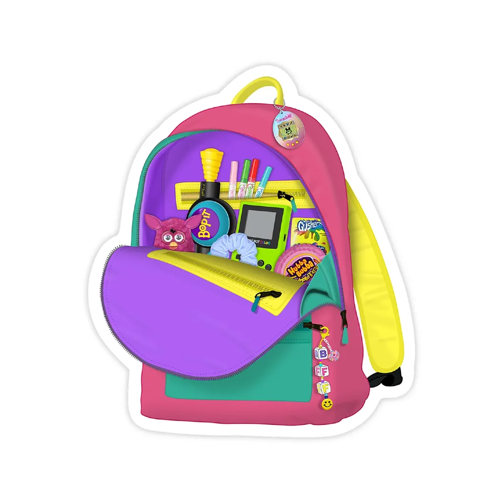 90's Nostalgia Backpack Sticker