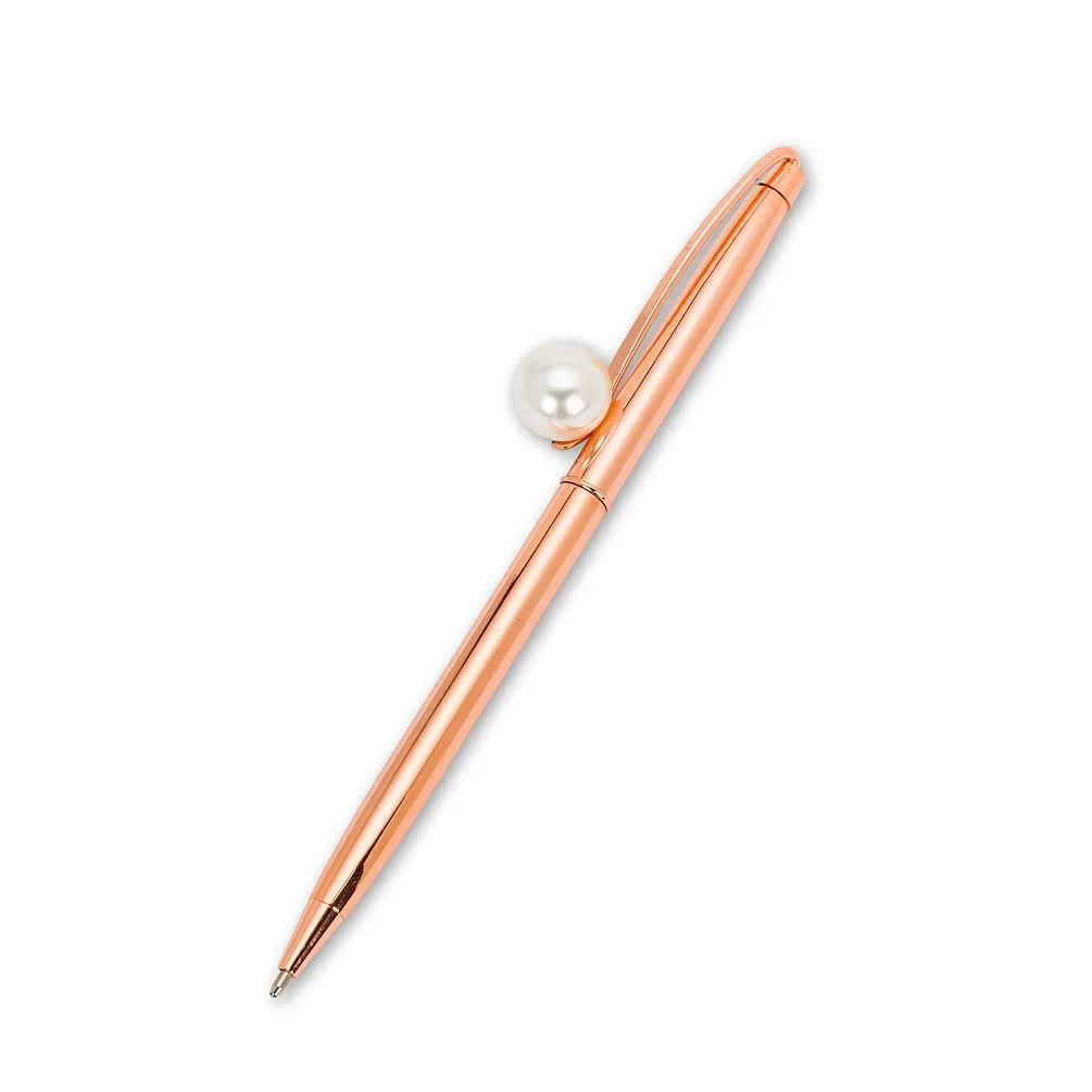Abbott Ballpoint Pen Pearl Accented - Rosegold