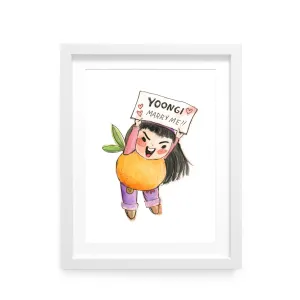 Abby x Yoongi Marry Me Art Print