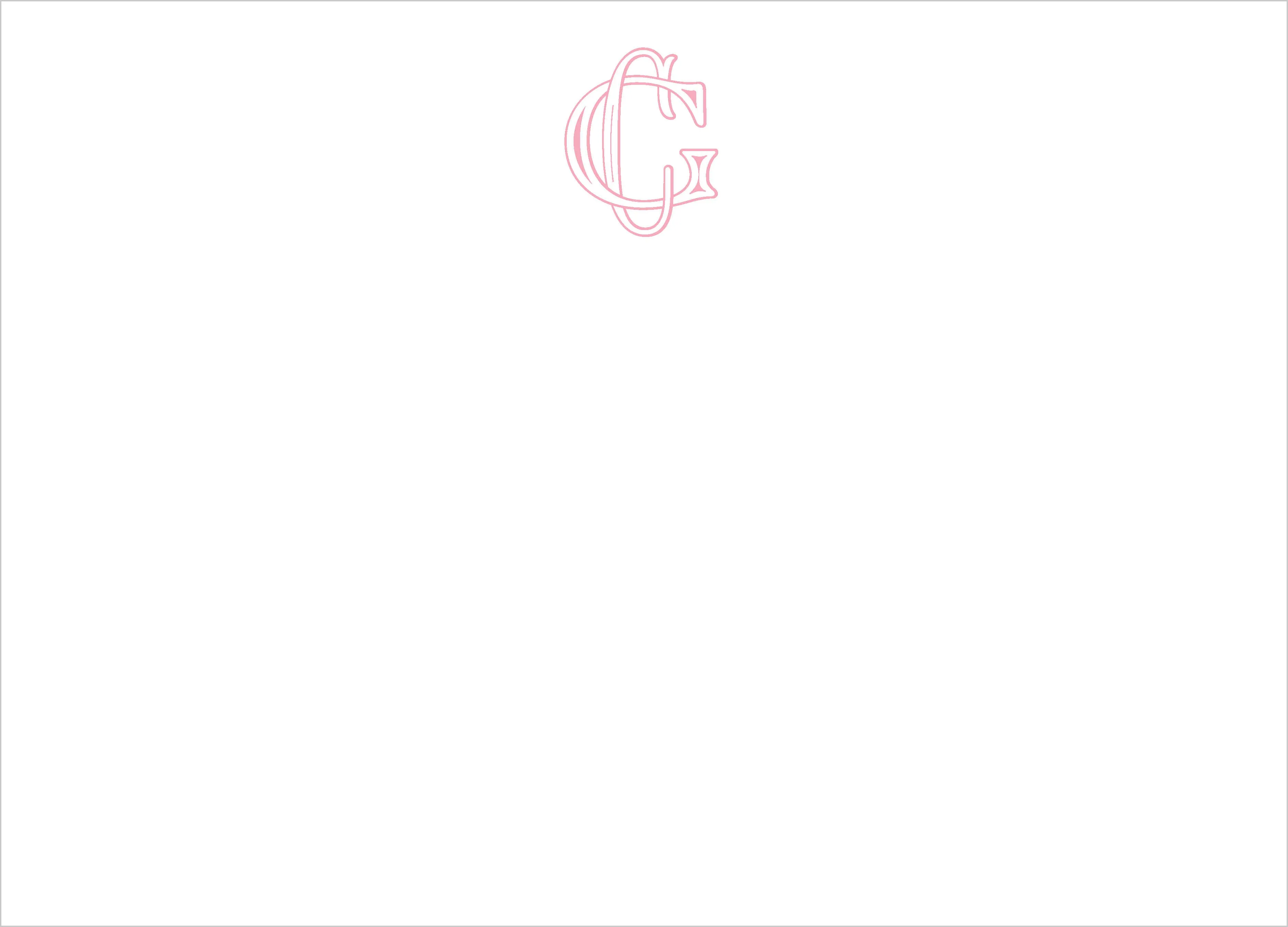 Abigail Monogram Note Cards