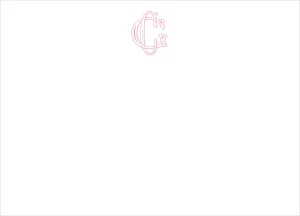 Abigail Monogram Note Cards