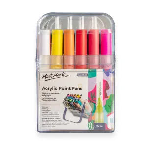 Acrylic Paint Pens in Case Broad Tip Signature 24pc