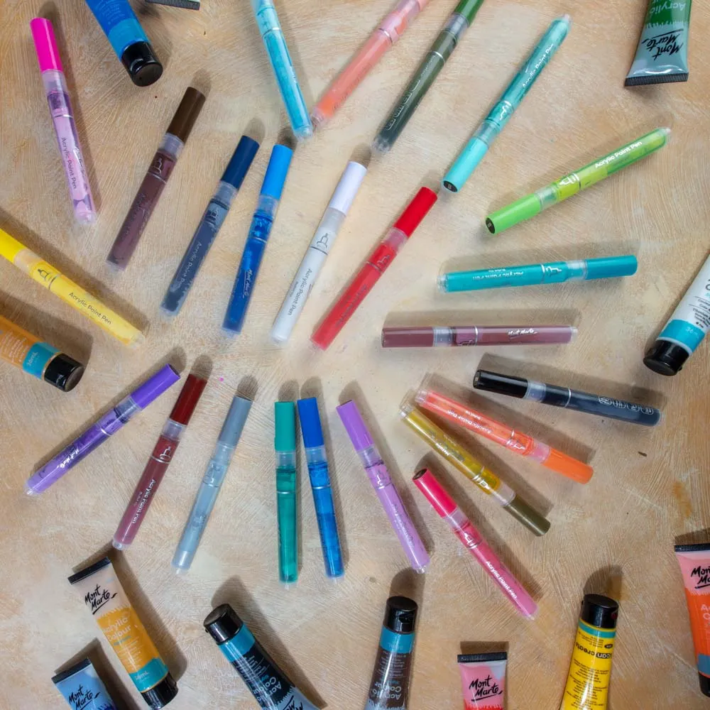 Acrylic Paint Pens in Case Broad Tip Signature 24pc