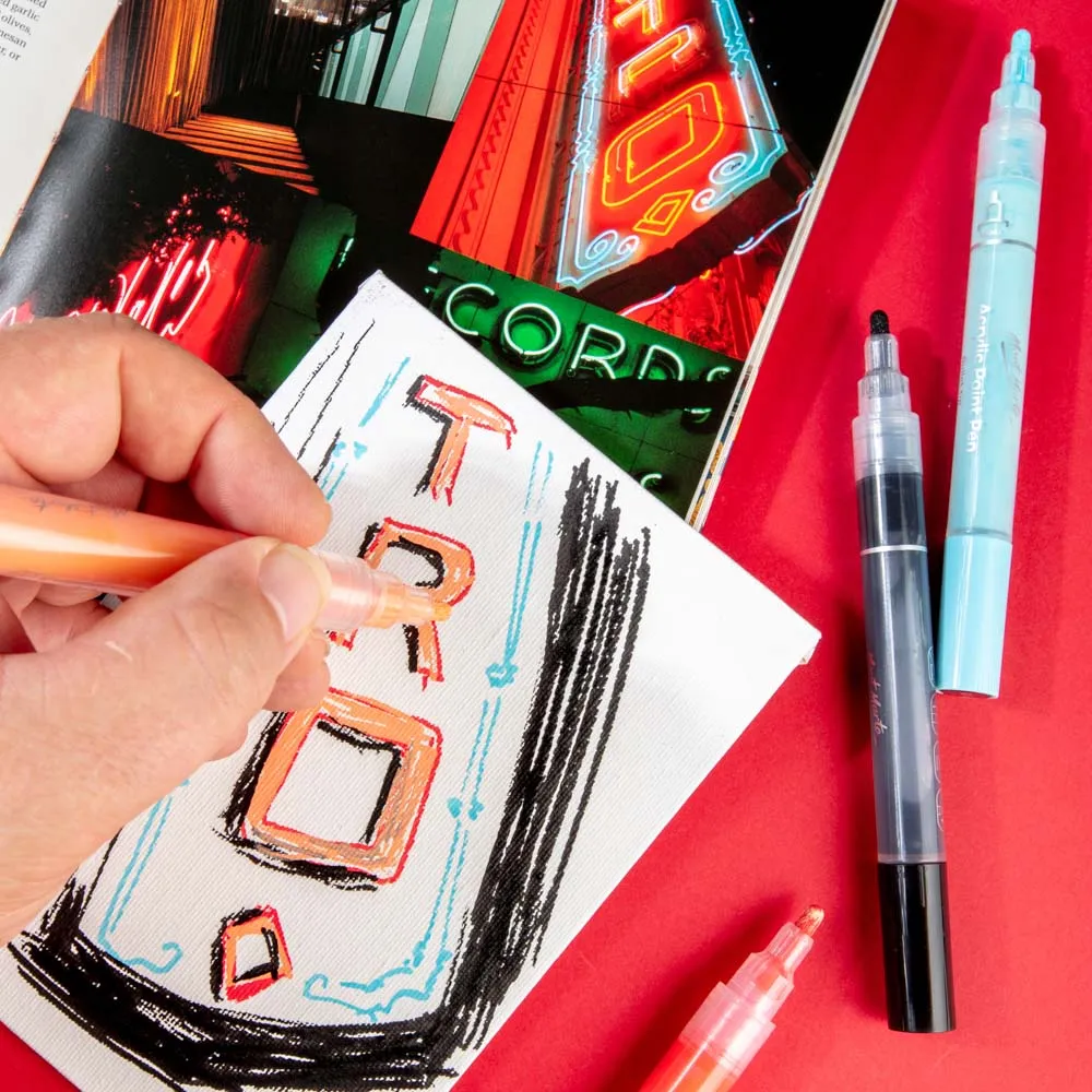 Acrylic Paint Pens in Case Broad Tip Signature 24pc