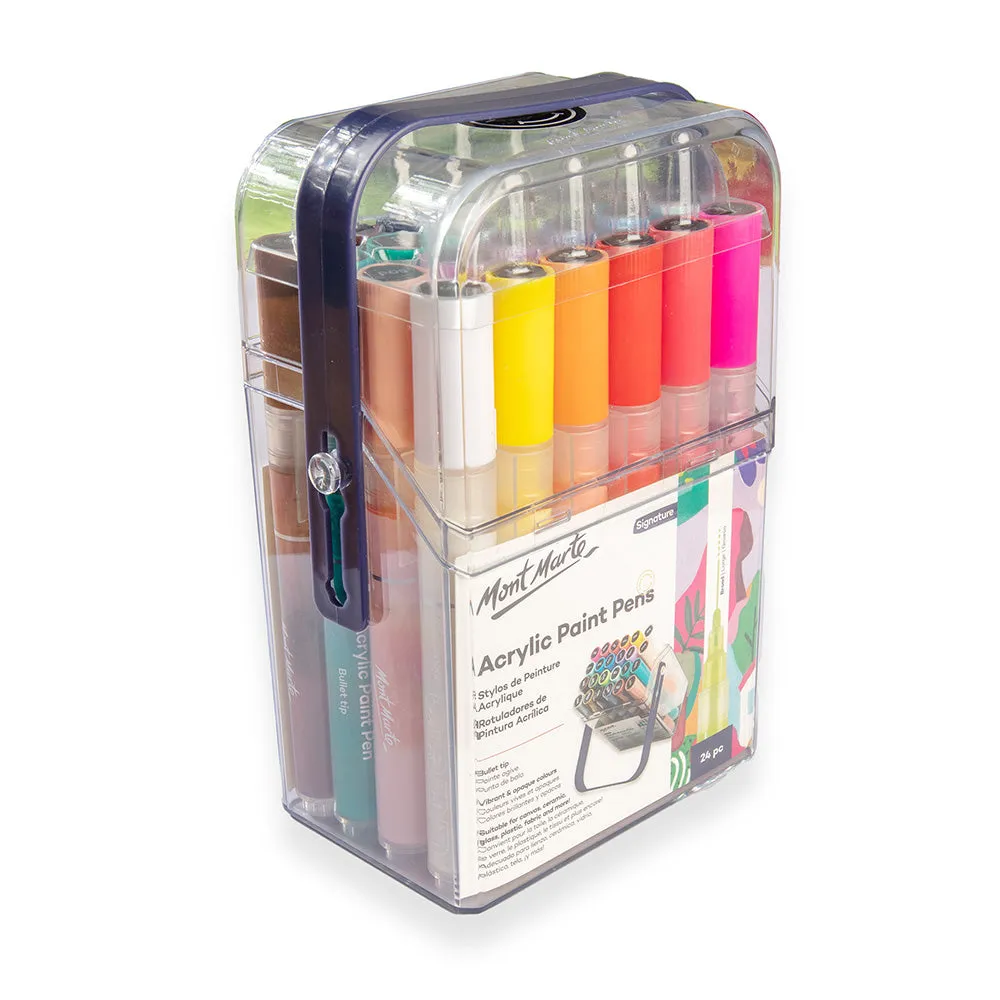 Acrylic Paint Pens in Case Broad Tip Signature 24pc