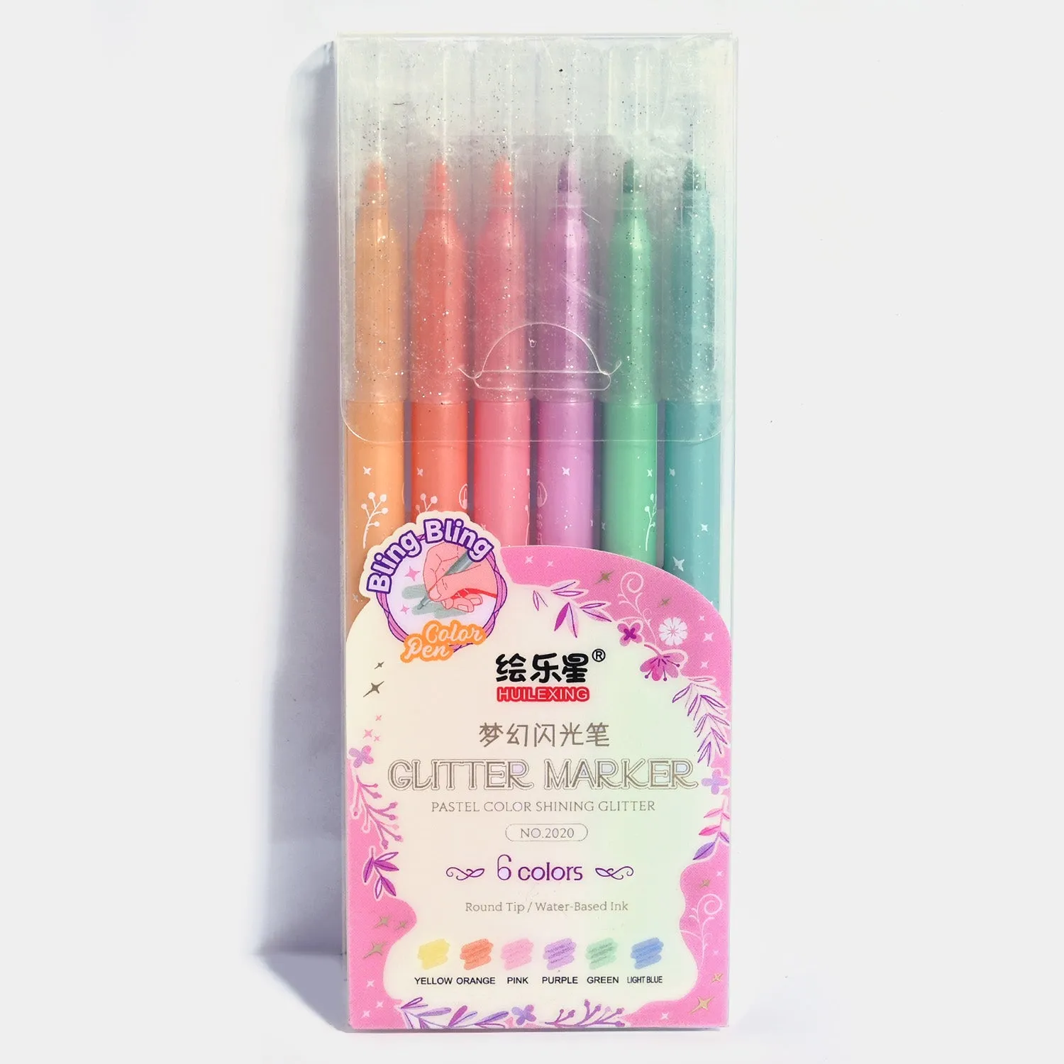 ART GLITTER MARKERS | 6PCS