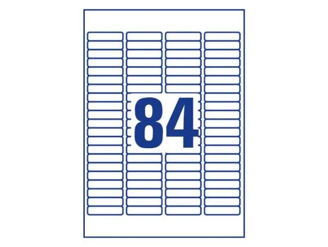 Avery L7656-25 Multipurpose Labels 46 x 11.1 mm, Laser, White
