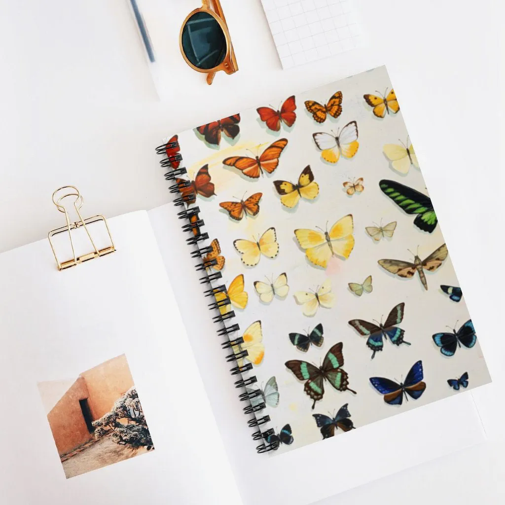 Butterfly Rainbow Spiral Notebook