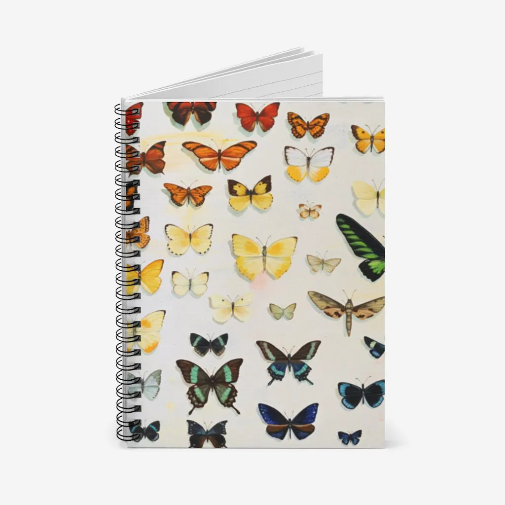 Butterfly Rainbow Spiral Notebook