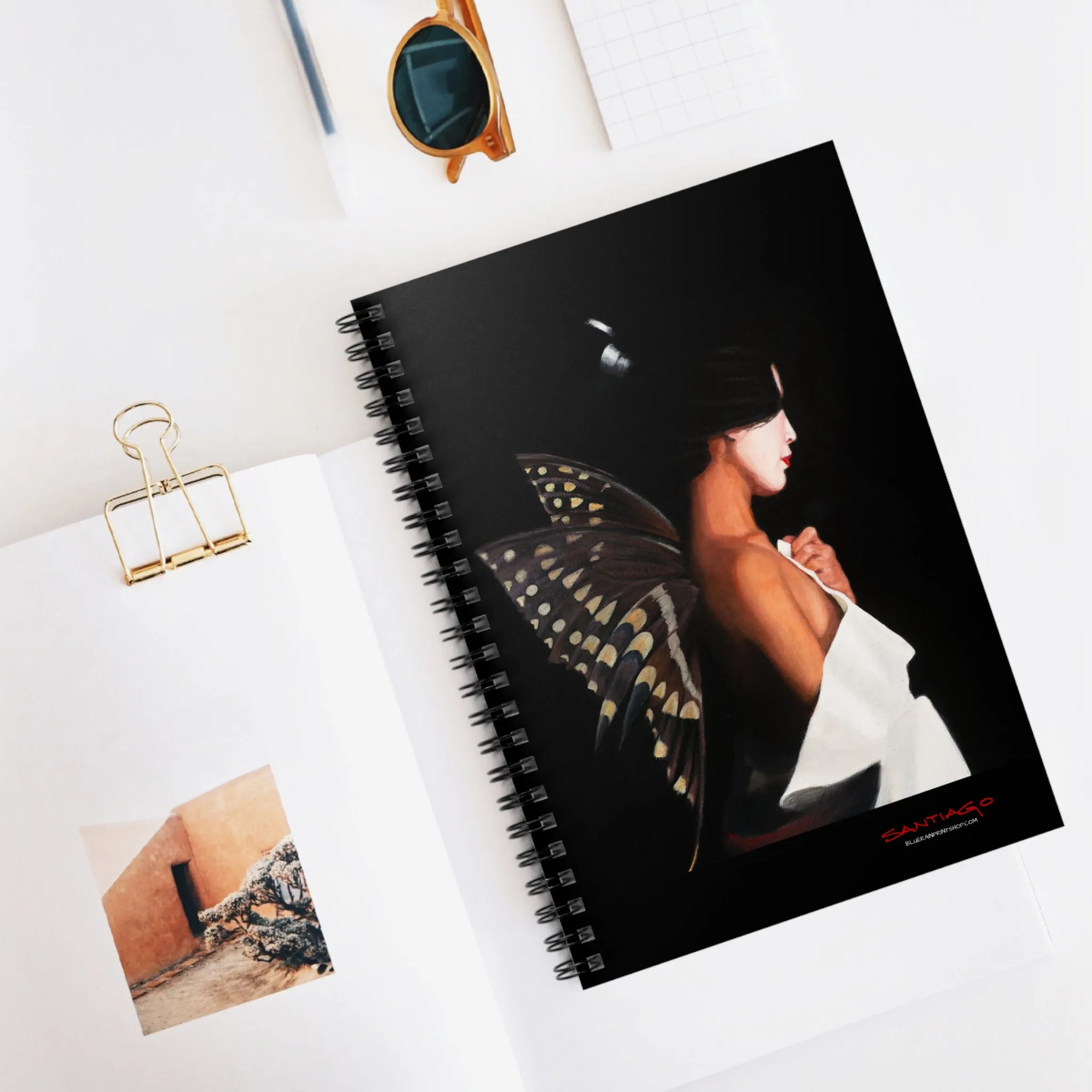 Butterfly Woman Spiral Notebook