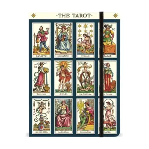 Cavallini Large Notebook with Elastic Closure - Tarot