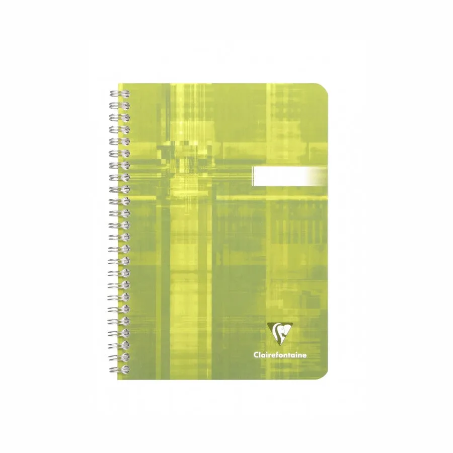 Clairefontaine Wirebound Notebook - Ruled 90 sheets - 6 x 8 - Assorted