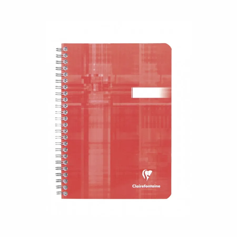 Clairefontaine Wirebound Notebook - Ruled 90 sheets - 6 x 8 - Assorted