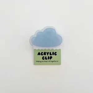 Cloud Acrylic Clip