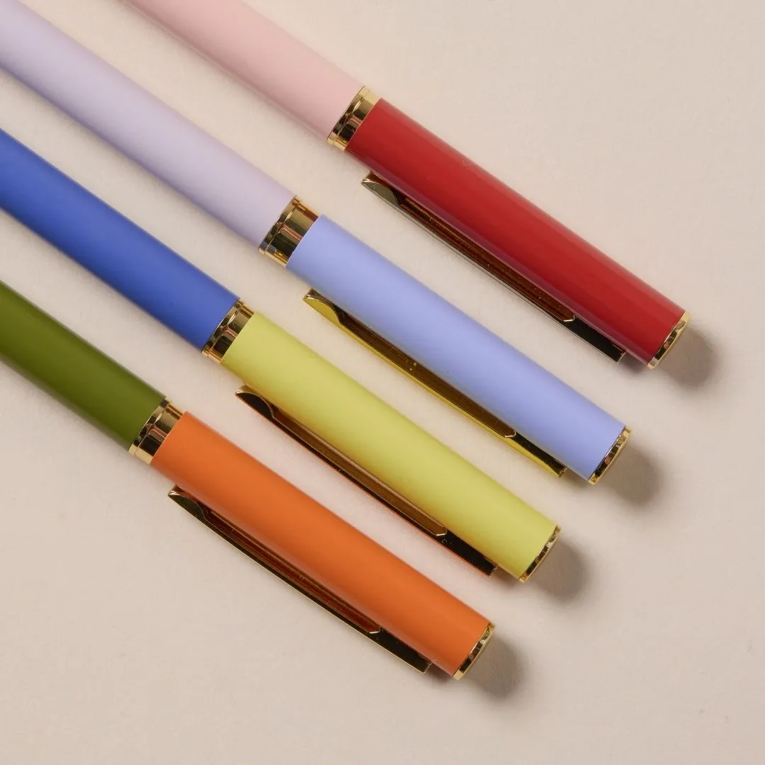 Colour Block Pens Cobalt & Army Green