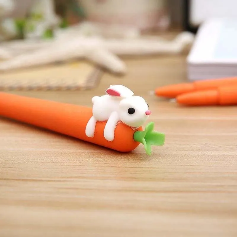 Creative Carrot Rabbit Gel Pens