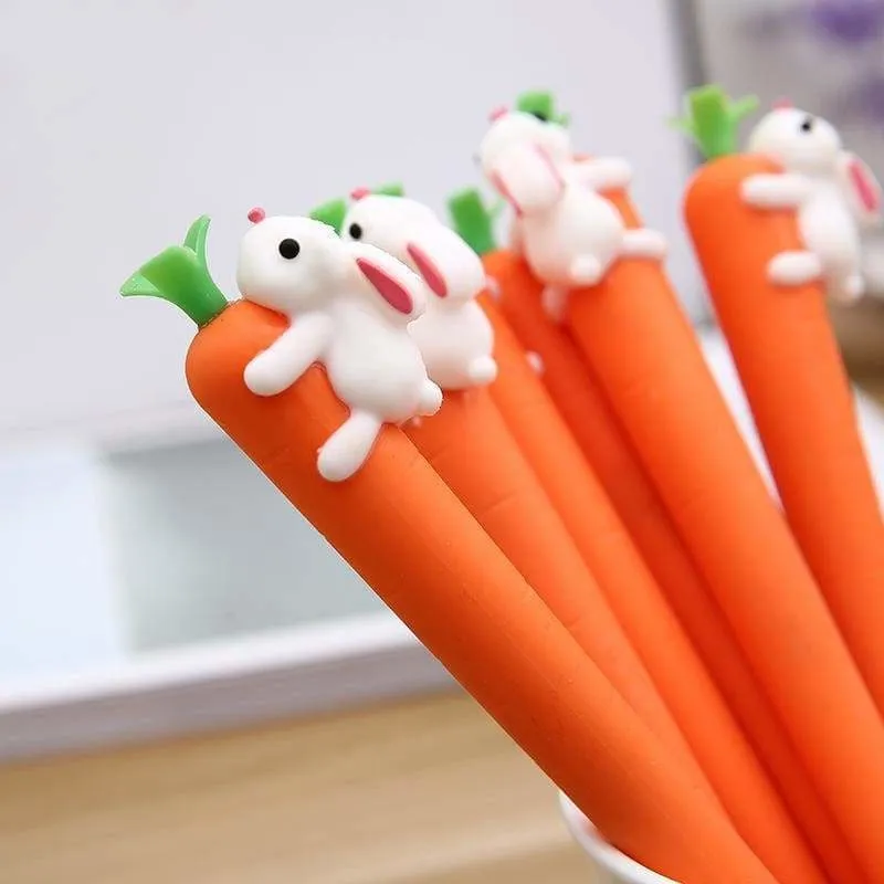 Creative Carrot Rabbit Gel Pens