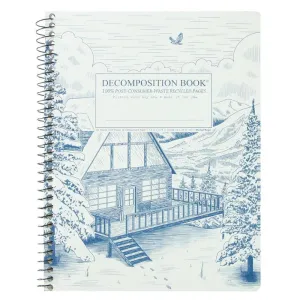 Decomposition Notebook, Coilbound - Snowy Chalet