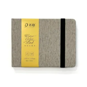 Premium Dorer Art Watercolour Notebook - Brown Cover, Medium Texture Paper