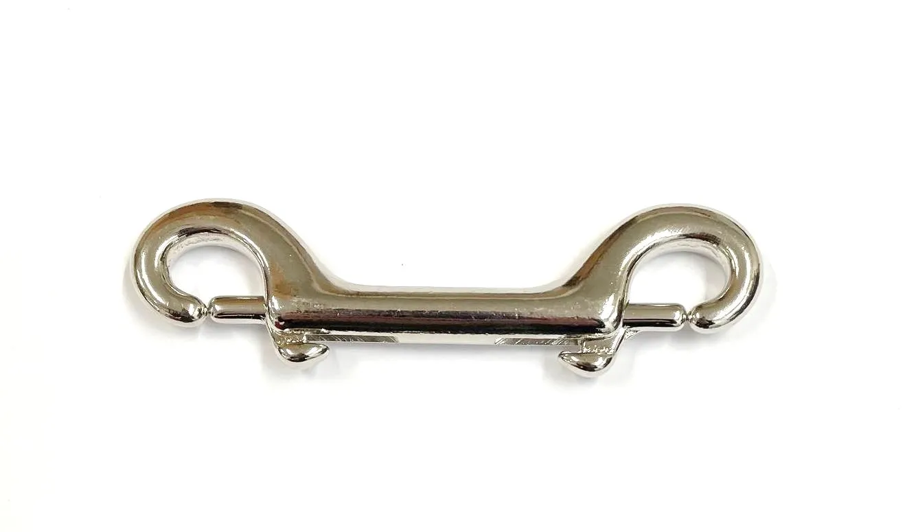 Double Ended Trigger Clips Hooks Solid Brass Brass Plated Nickel Plated