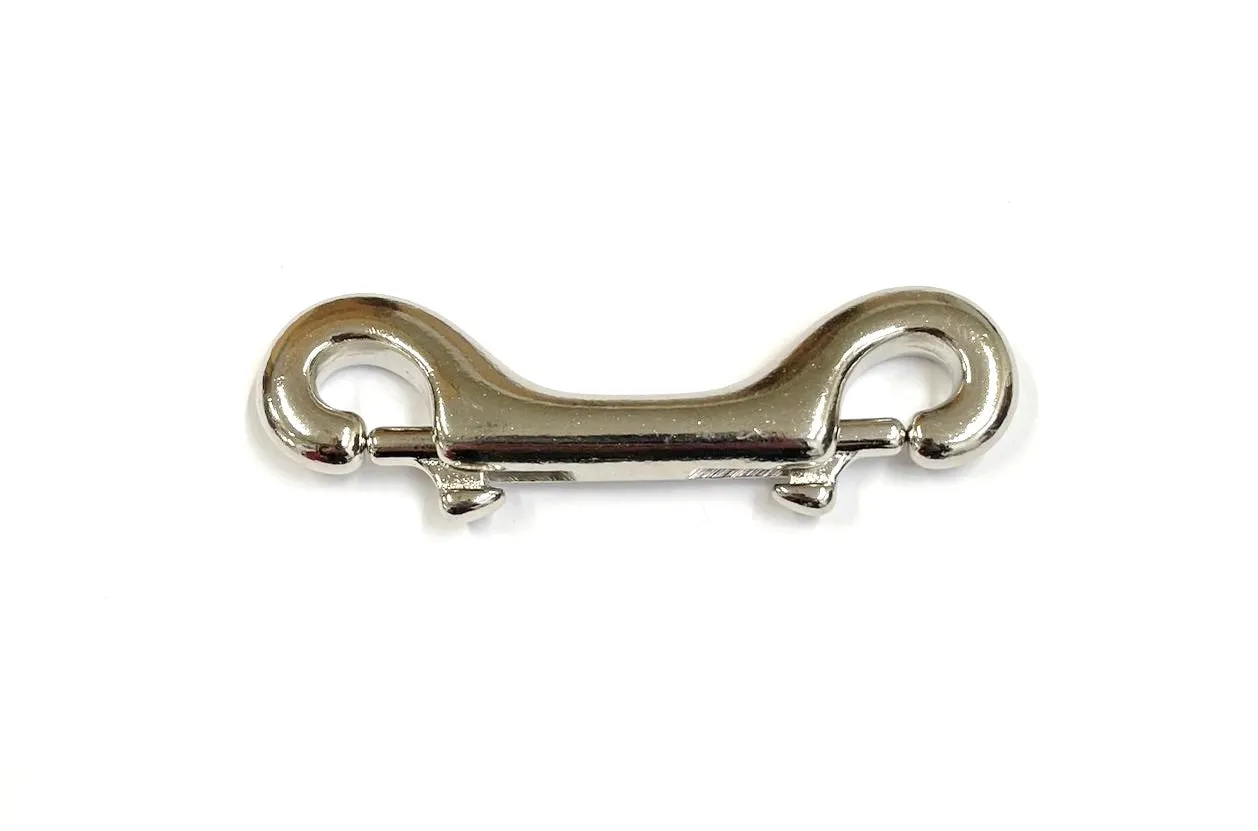 Double Ended Trigger Clips Hooks Solid Brass Brass Plated Nickel Plated
